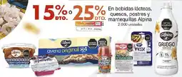 Metro En bebidas lácteas, quesos, postres y mantequillas alpina oferta