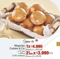 Metro Cuisine & co. mogollas oferta