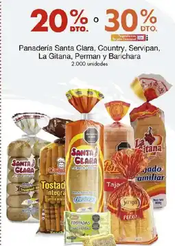 Metro Panadería santa clara, country, servipan, la gitana, perman y barichara oferta