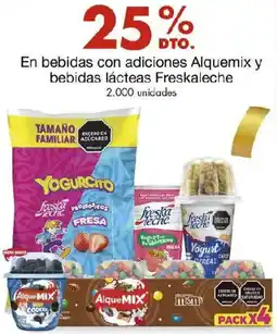 Metro Freskaleche en bebidas con adiciones alquemix y bebidas lácteas oferta