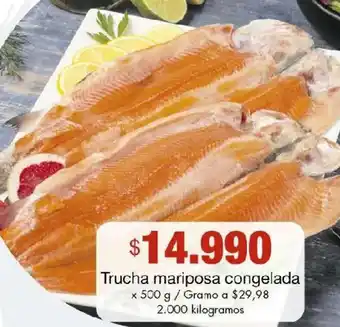 Metro Trucha mariposa congelada oferta