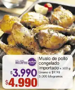 Metro Muslo de pollo congelado importado oferta