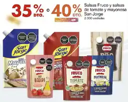 Metro San jorge salsas fruco y salsas de tomate y mayonesa oferta