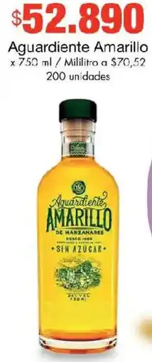 Metro Amarillo aguardiente oferta