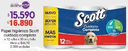 Metro Papel higiénico Scott cuidado completo oferta