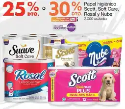 Metro Papel higiénico scott, soft care, rosal y nube oferta