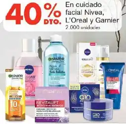 Metro L'oreal y garnier en cuidado facial nivea oferta
