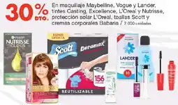 Metro En maquillaje maybelline, vogue y lander, tintes casting, excellence, l'oreal y nutrisse oferta