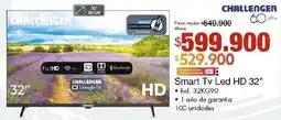 Metro Challenger smart tv led hd 32" oferta