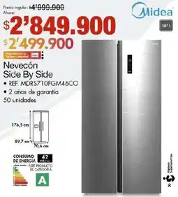 Metro Midea nevecón side by side oferta