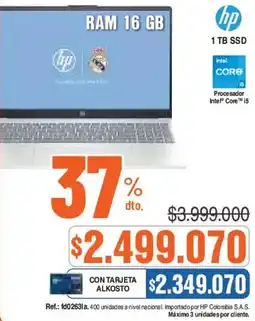 Alkosto Hp procesador intel core i5 oferta