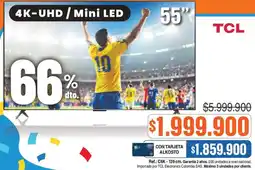 Alkosto Tcl smart tv 55" oferta