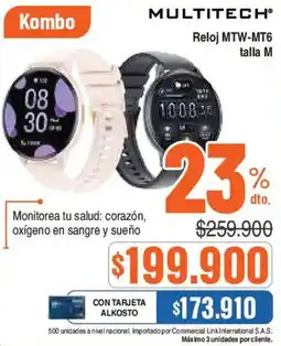 Alkosto Kombo multitech reloj oferta