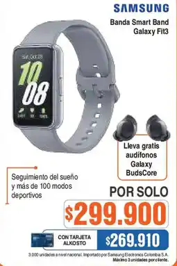 Alkosto Samsung banda smart band galaxy fit3 oferta