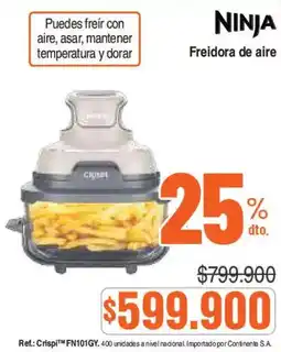 Alkosto Ninja freidora de aire oferta
