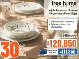 Alkosto Free home home & style vajilla oferta