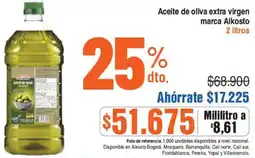 Alkosto Alkosto aceite de oliva extra virgen marca oferta