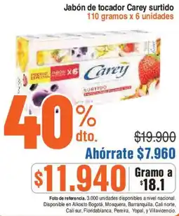 Alkosto Carey surtido jabón de tocador oferta