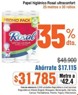 Alkosto Papel higiénico rosal ultraconfort oferta
