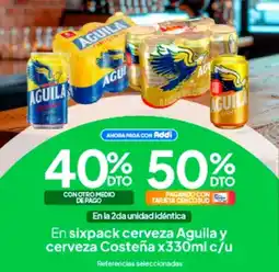 Jumbo En cerveza Aguila y cerveza Costeña oferta