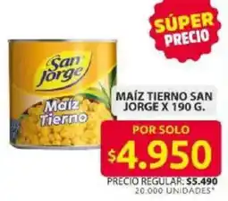 Ara San Jorge maíz tierno oferta