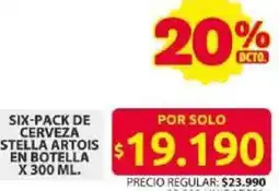 Ara Stella de cerveza artois en botella oferta