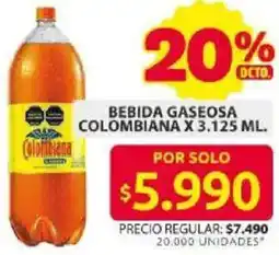 Ara Colombiana bebida gaseosa oferta