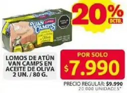Ara Van camps lomos de atún en aceite de oliva oferta