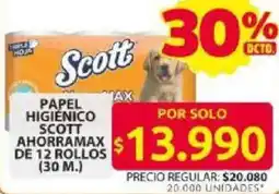 Ara Scott papel higiénico ahorramax oferta
