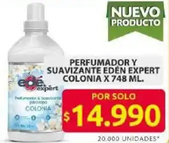 Perfumador y suavizante edén expert colonia