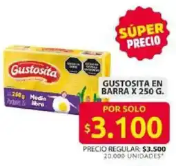 Ara Gustosita en barra oferta