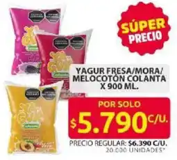 Ara Colanta yagur fresa/mora/ melocoton oferta