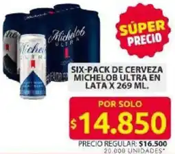 Ara Michelob cerveza ultra en lata oferta