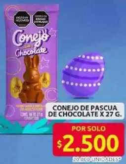 Ara Conejo de pascua de chocolate oferta