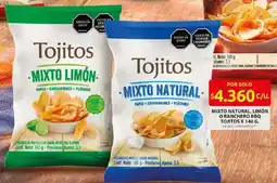 Ara Tojitos mixto natural, limón o ranchero bbq oferta