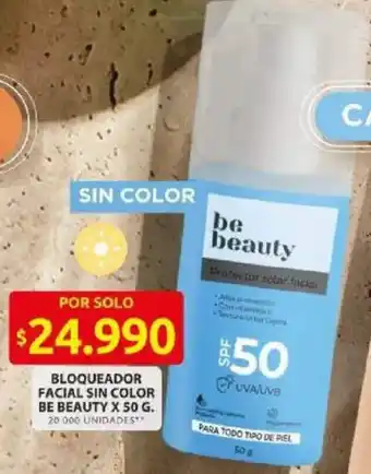 Ara Be beauty bloqueador facial sin color oferta