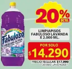 Ara Fabuloso limpiapisos lavanda oferta