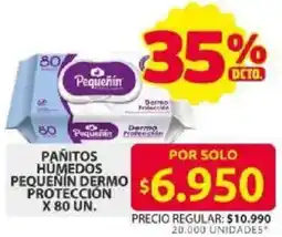 Ara Pañitos humedos pequenin dermo protección oferta