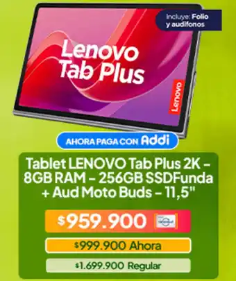 Lenovo tablet tab plus