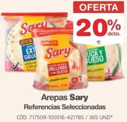 Makro Sary arepas referencias seleccionadas oferta