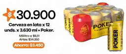 Surtimax Poker cerveza en lata oferta