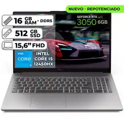 Falabella Gaming LOQ - Intel Core i5 - RTX 3050 6GB - 16GB RAM - 512GB SSD - 15.6” FHD oferta