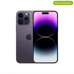 Falabella Celular Iphone 14 Pro 256 GB 5G Morado Reacondicionado + Garantía extendida + Panel Solar oferta