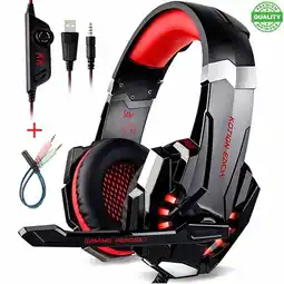 Falabella Audifono Diadema Gamer Kotion G9000 Rojo oferta