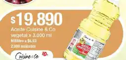 Jumbo Cuisine & Co aceite vegetal oferta