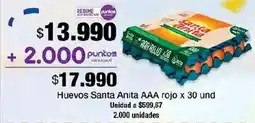 Jumbo Santa Anita huevos AAA rojo oferta