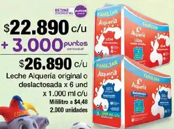 Jumbo Alquería leche original o deslactosada oferta