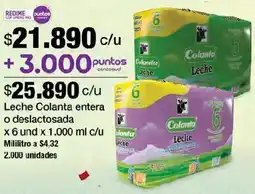 Jumbo Colanta leche entera o deslactosada oferta