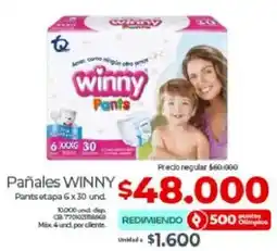 Olímpica Winny pañales pants etapa oferta