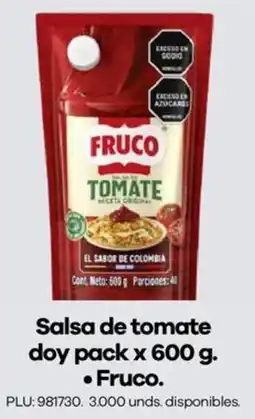 Carulla Fruco salsa de tomate doy pack oferta